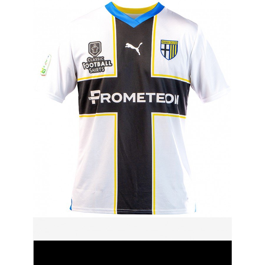 Maillot De Football Parma Home – Errea – Taille L – Occasion Sponsor Dos Craquelé